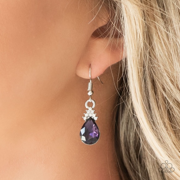 paparazzi Jewelry - 5th Avenue Fireworks - Purple Earrings paparazzi Jewelry - 5th Avenue Fireworks - Purple Earrings